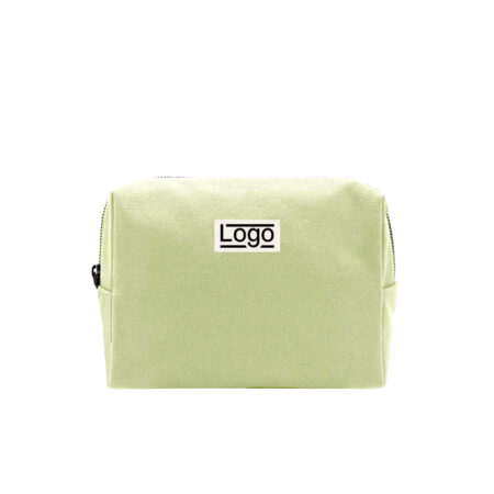 Trousse en coton biologique à fermeture éclair – vue 2
