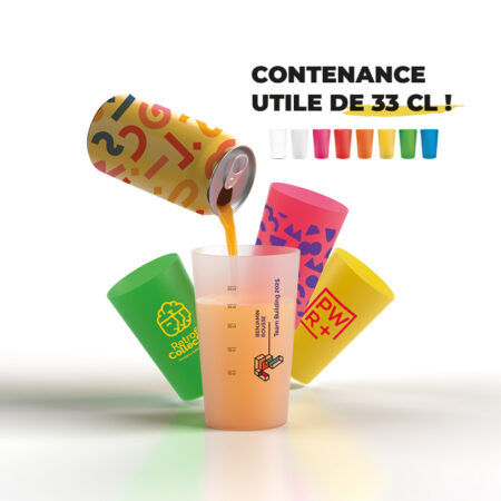 Gobelet réutilisable 39 cl personnalisé