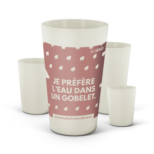 Gobelet réutilisable en biocomposite 60cl - Fabriqué en France – vue 2