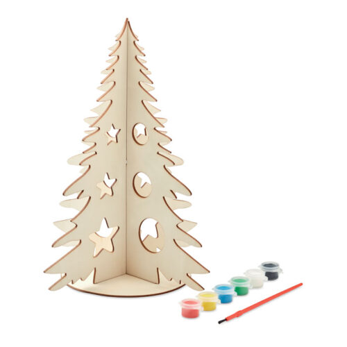 Sapin de Noël en bois à assembler soi-même