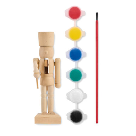 Set de peinture figurine casse-noisette en bois