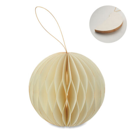 Porte-boules de Noël pliable en papier recyclé