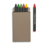 Set 6 crayons de cire papier recyclé