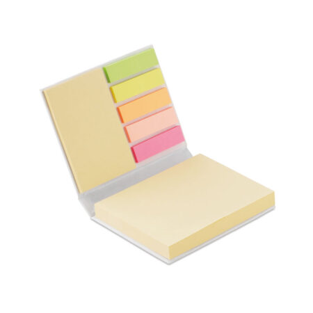 Blocs notes adhésives papier recyclé jaune