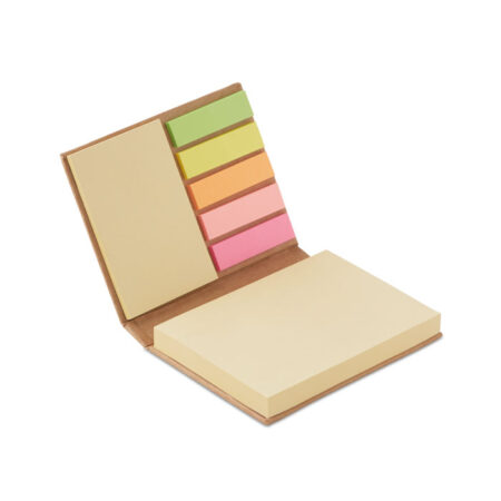 Blocs notes adhésives papier recyclé jaune – vue 2