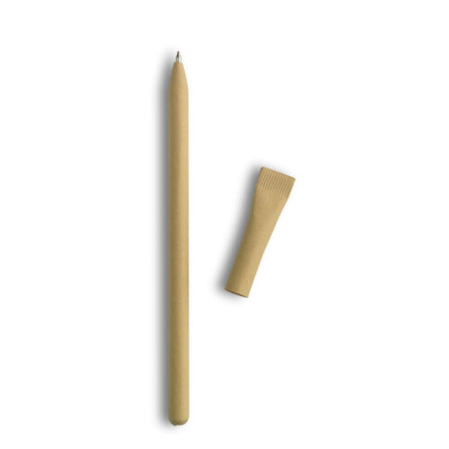 Stylo bille capuchon en papier recyclé – vue 2