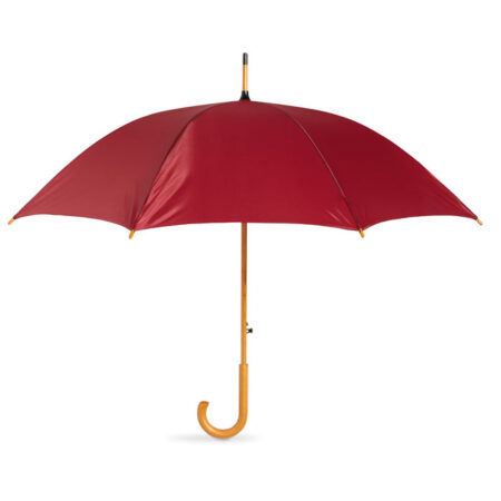 Parapluie manuel poignée bois et armature plastique – vue 2