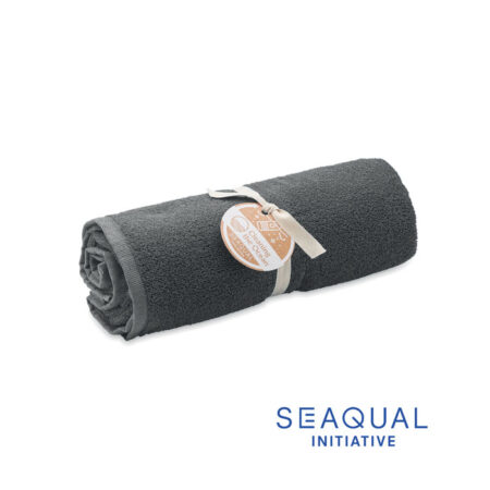 Serviette jacquard SEAQUAL® 70x140cm motif tissé – vue 2
