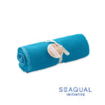 Serviette jacquard SEAQUAL® 70x140cm motif tissé – Image 3