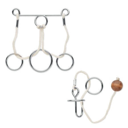 Duo casse-têtes métal recyclé 6cm
