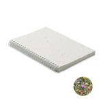 Carnet de Notes à Spirale A5 - Couverture en Papier Ensemencé