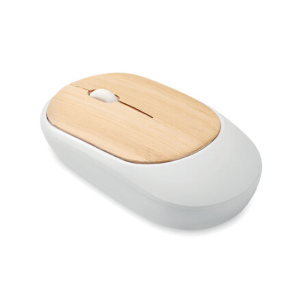 Souris sans fil bambou et ABS recyclé ergonomique