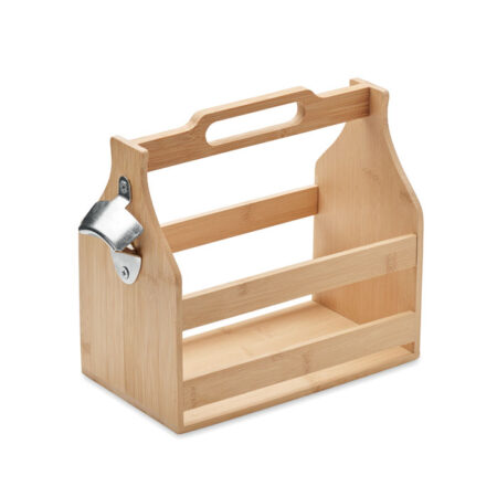 Caisse de transport 6 bouteilles en bambou FSC