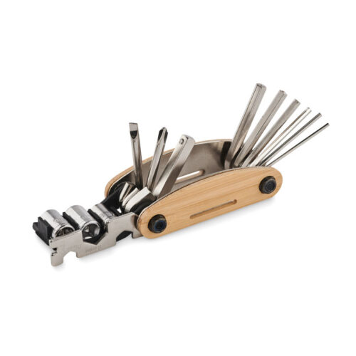 Outil de poche multifonction en bambou