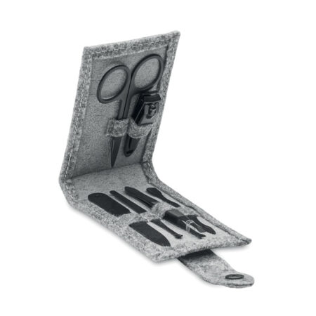 Set manucure 6 pièces en pochette RPET recyclée