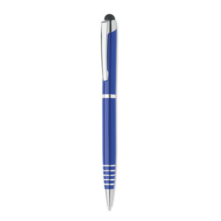 Stylo bille aluminium recyclé avec stylet tactile – vue 2