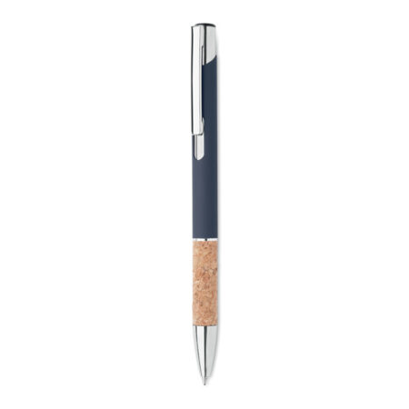 Stylo bille aluminium & liège, poussoir – vue 2