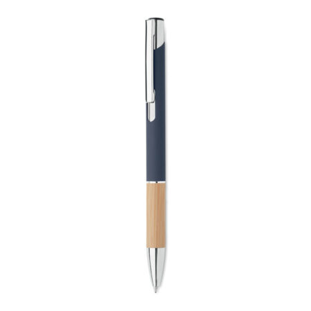 Stylo bille bambou & aluminium, grip naturel – vue 2