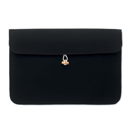 Pochette ordinateur 15 pouces en coton naturel