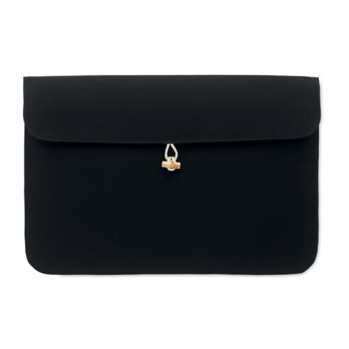 Pochette ordinateur 15 pouces en coton naturel