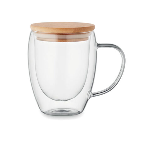 Mug verre double paroi transparent 250ml