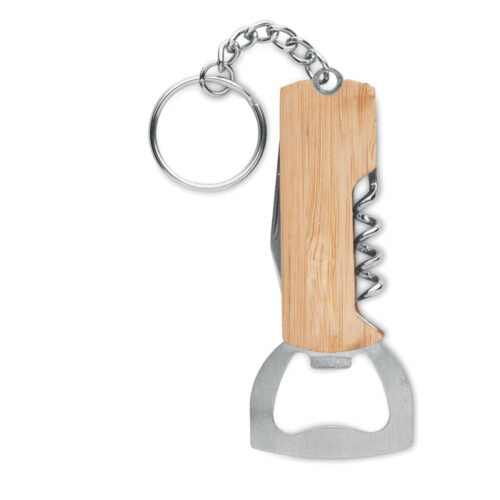Outil de poche 3en1 multifonction bambou et inox