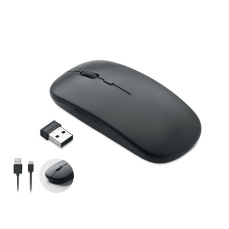 Souris optique sans fil ergonomique ABS recyclé