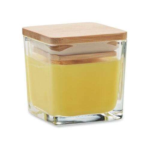 Bougie parfumée carrée en verre 50g – vue 2
