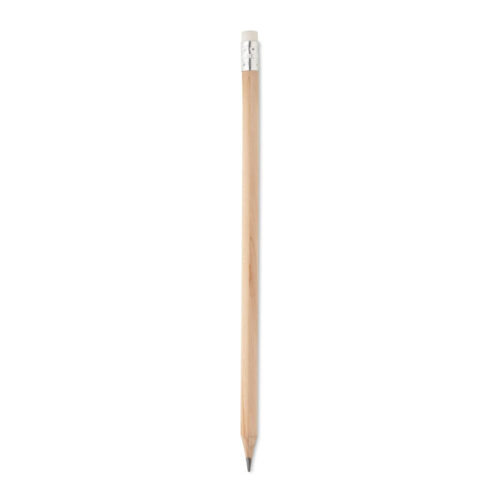 Crayon à papier bois naturel avec gomme