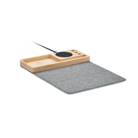 Chargeur sans fil bambou 15W naturel