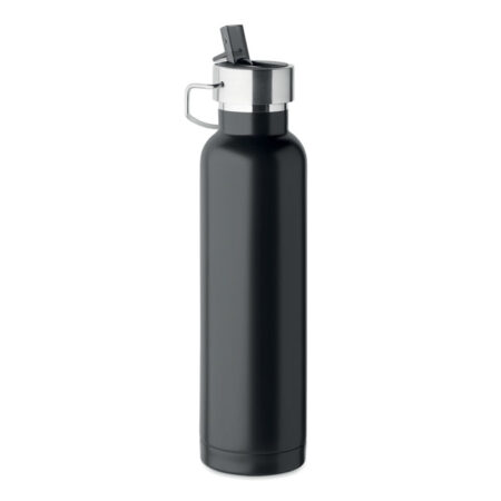 Bouteille isotherme inox recyclé 500ml avec paille