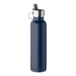Bouteille isotherme inox recyclé 500ml avec paille – vue 4