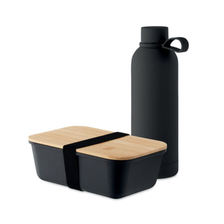 Set déjeuner 2 pièces inox recyclé 23cm