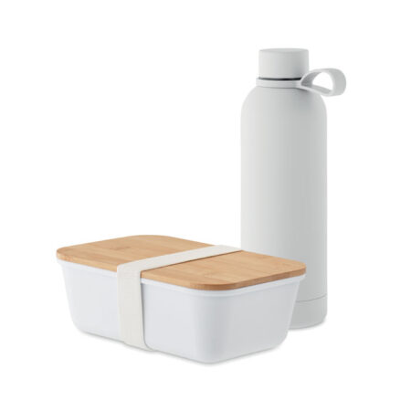 Set déjeuner 2 pièces inox recyclé 23cm – vue 2