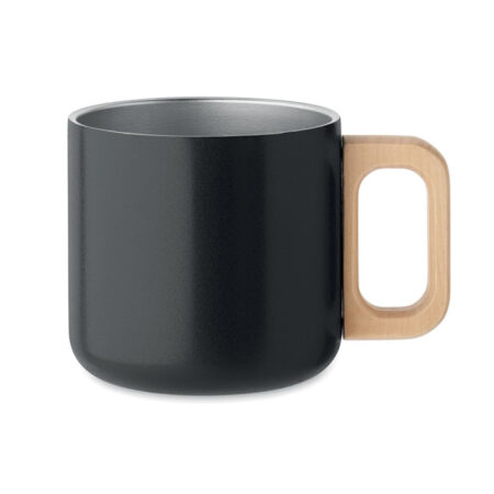 Mug à anse double paroi 350ml inox recyclé