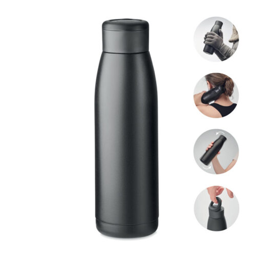 Bouteille isotherme slim 400ml inox recyclé