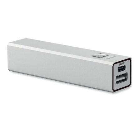 Batterie externe 2600mAh aluminium recyclé – vue 2