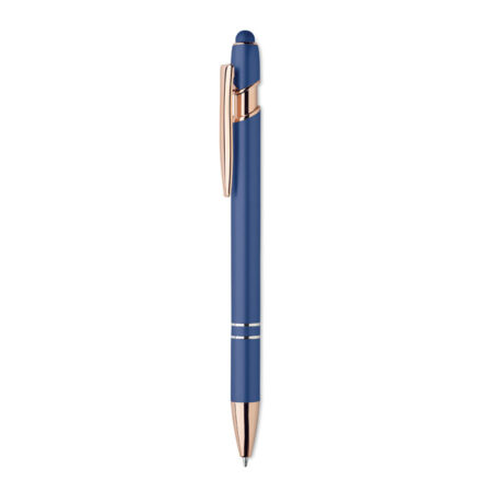 Stylo corps aluminium recyclé grip caoutchouc – vue 2