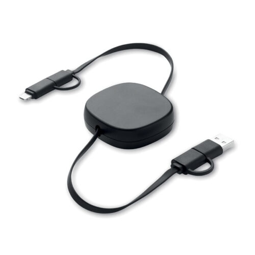 Câble de charge rétractable 60W ABS recyclé