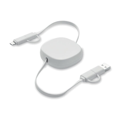 Câble de charge rétractable 60W ABS recyclé – vue 2