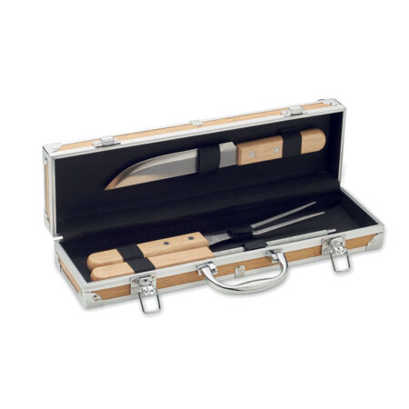 Set barbecue 3 pièces inox gravable