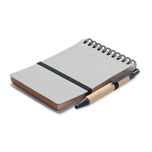 Carnet PU papier recyclé format poche – vue 2