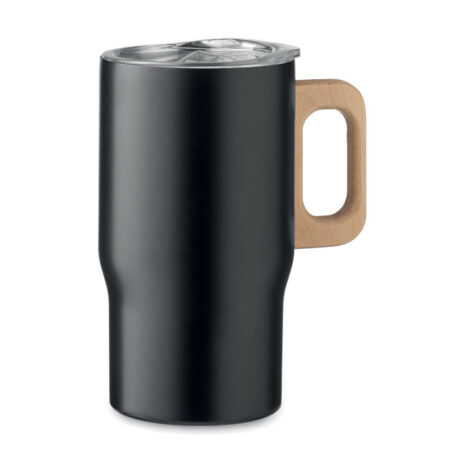 Gobelet double paroi 350 ml inox & bois