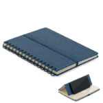 Cahier A5 papier recyclé avec support téléphone intégré – vue 2