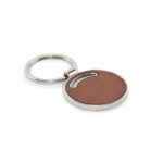 Porte-clés métal recyclé forme ronde Ø42mm