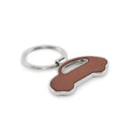 Porte-clés métal recyclé forme voiture
