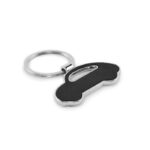 Porte-clés métal recyclé forme voiture – vue 2