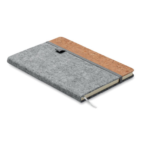 Carnet A5 couverture liège & RPET recyclé