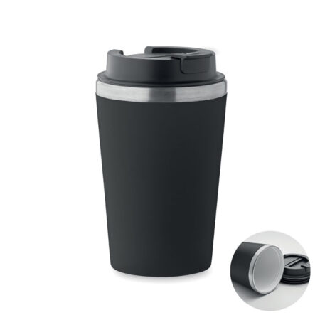 Mug double paroi inox 350ml style céramique