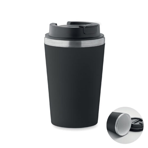Mug double paroi inox 350ml style céramique